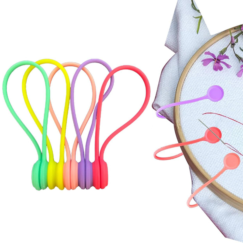 Cotton Embroidery Thread Skeins - 10 buah Klip Kain Magnetik untuk