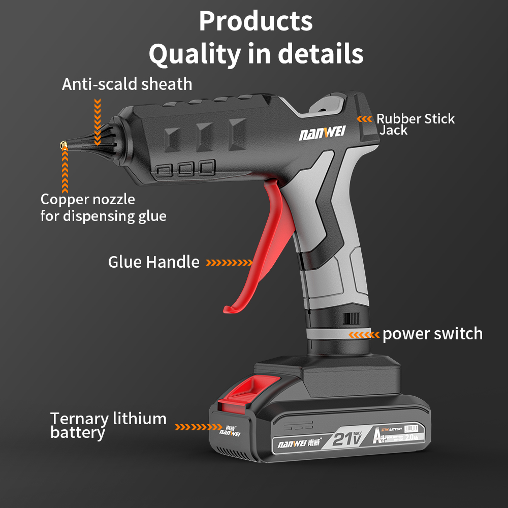 Pistol Lem Panas Tanpa Kabel B - Hot Melt Glue Gun Cordless ulasan dan harga