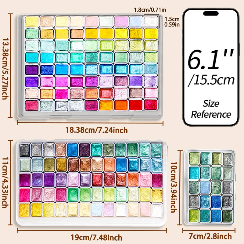 20/24/60/72 Warna Pigmen Cat A - Watercolor Paint Set Solid Pigment ulasan dan harga