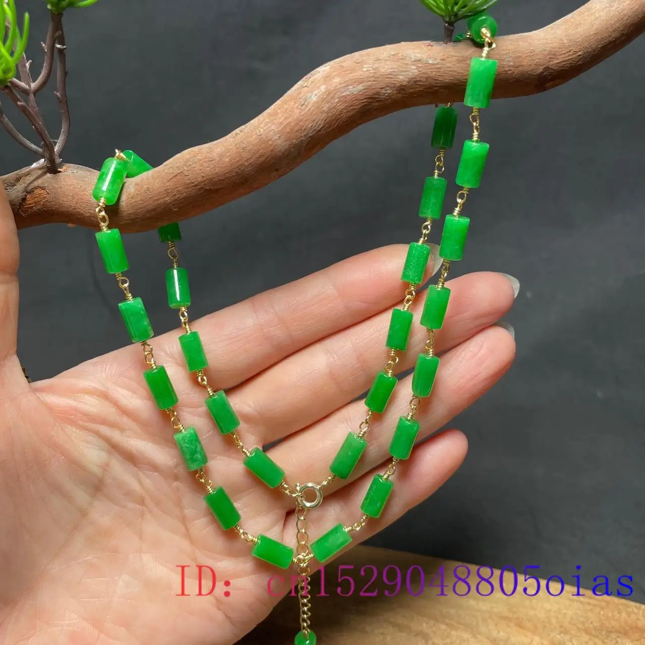 Kalung Manik-manik Giok Hijau  - Beading ulasan dan harga