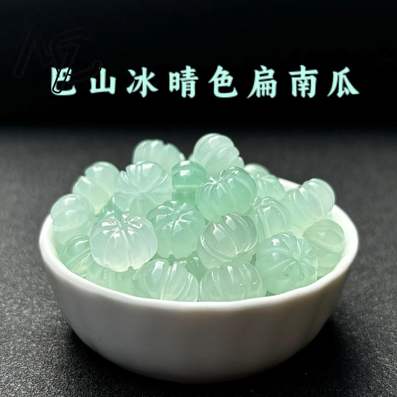 10 Buah Manik-manik Labu Giok  - Beading ulasan dan harga
