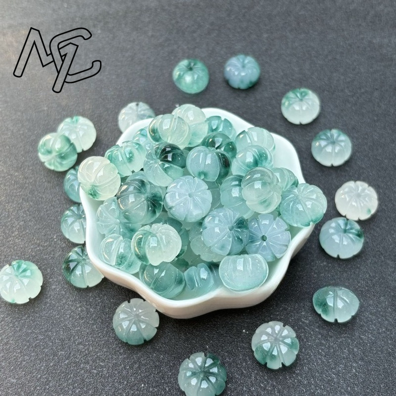 10 Buah Manik-manik Labu Giok  - Beading ulasan dan harga
