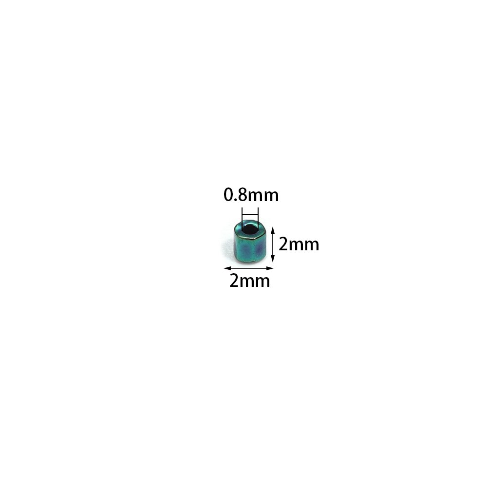 Manik-manik Kaca Metalik 10/50 - Glass Seed Beads 2Mm Jewelry Making ulasan dan harga