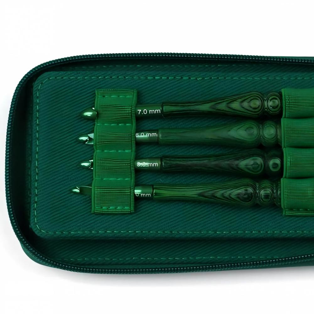 Set Jarum Rajut Kait, Warna Hi - Wooden Crochet Hooks Ergonomic Handle ulasan dan harga