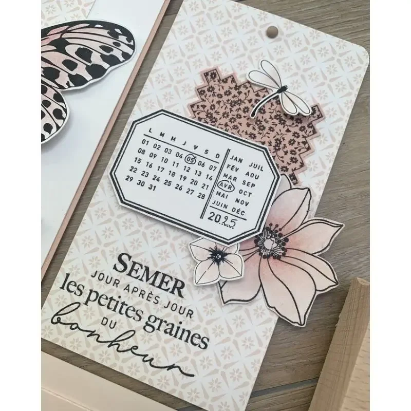 Stempel Kalender Silikon Trans - Clear Silicone Stamps For Card Making ulasan dan harga