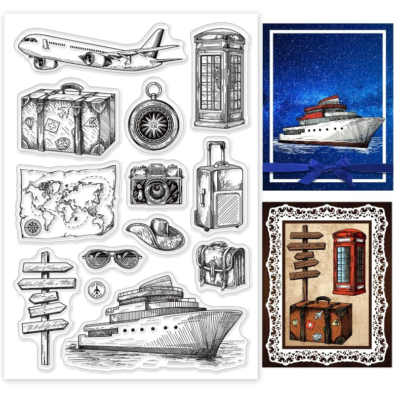 Cap karet perahu kamera cap si - Clear Silicone Stamps For Card Making ulasan dan harga