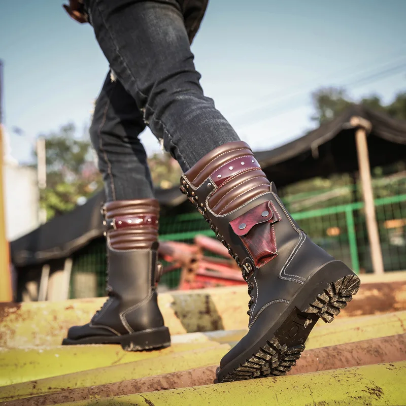 Sepatu Bot Kulit Setinggi Lutu - Craft Tools ulasan dan harga