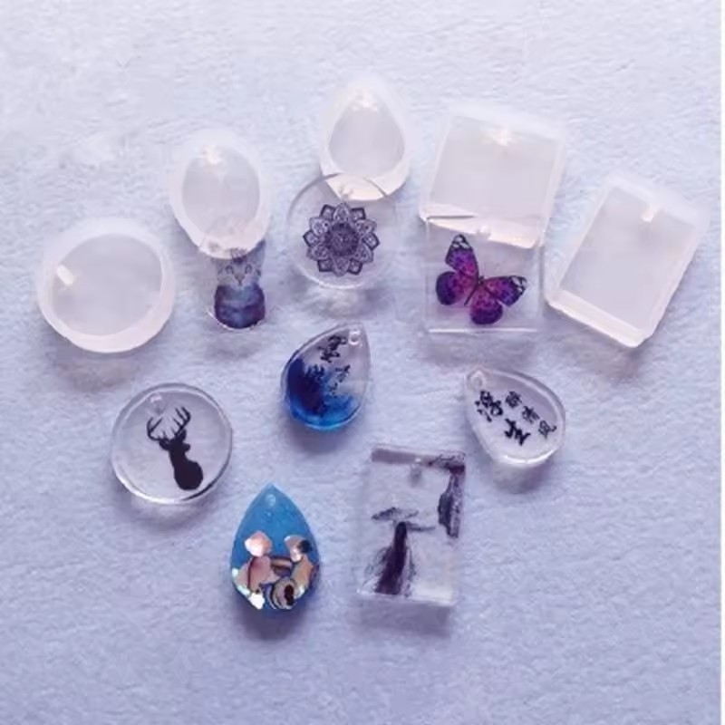 20 buah/set Kit Cetakan Siliko - Silicone Epoxy Resin Molds Set ulasan dan harga
