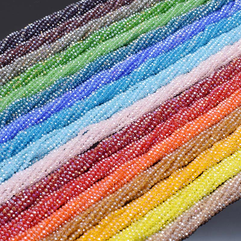 Plating AB Warna Transparan Me - Glass Seed Beads 2Mm Jewelry Making ulasan dan harga